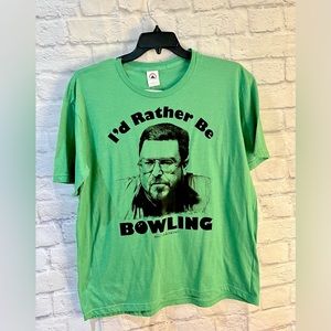 Authentic The Big Lewboski XL T-Shirt Walter Sobchak “I’d Rather Be Bowling”